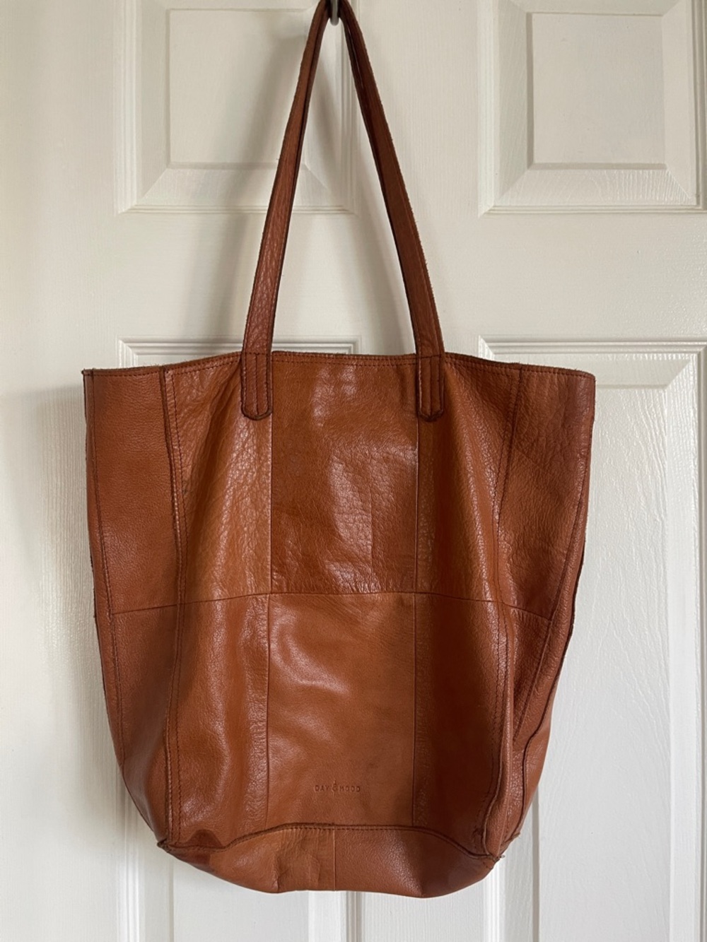 Everyday Leather Tote in Cognac